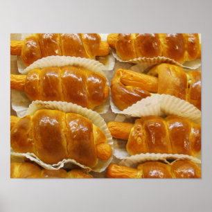 Hot Dog Cake ... Asian Dessert Food Poster