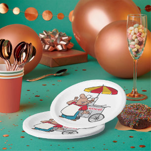 Hot Dog Cart Vendor Street Food Seller Paper Plate