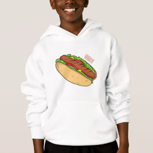 Hot dog cartoon illustration
