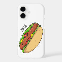 Hot dog cartoon illustration