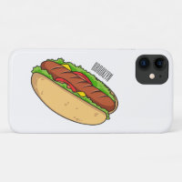 Hot dog cartoon illustration