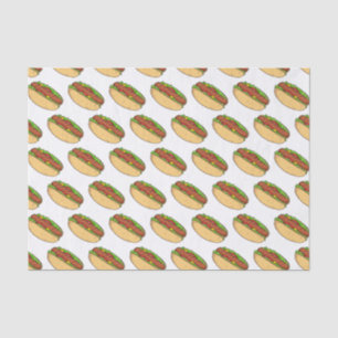 Hot dog cartoon illustration tissue paper