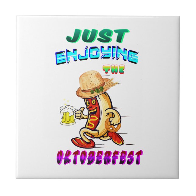 Hot dog ceramic tile (Front)