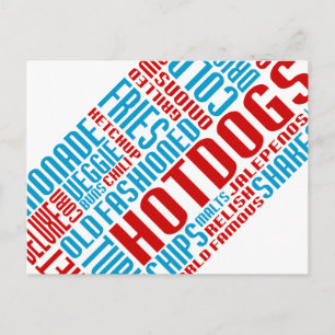 hot dog chitChat Postcard