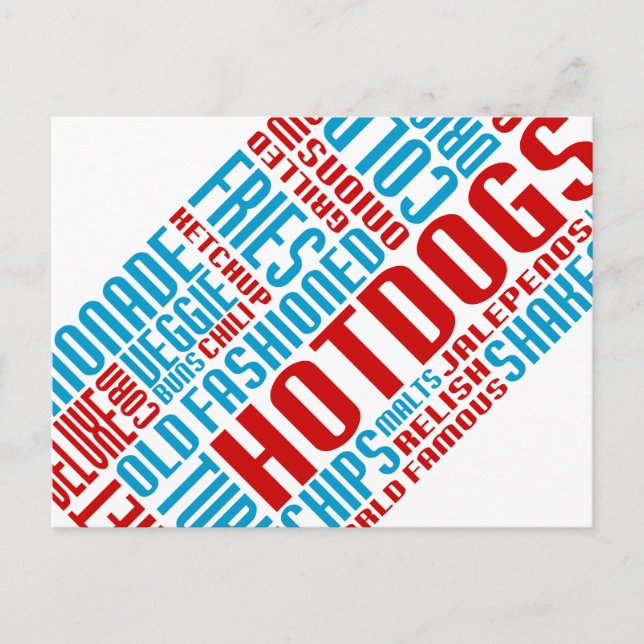 hot dog chitChat Postcard (Front)