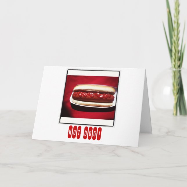 Hot Dog Congratulations Card (Front)