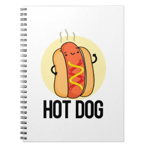 Hot Dog Cute Hot Dog Food Pun Notebook
