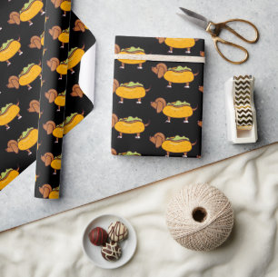 Hot Dog Dachshund Wrapping Paper