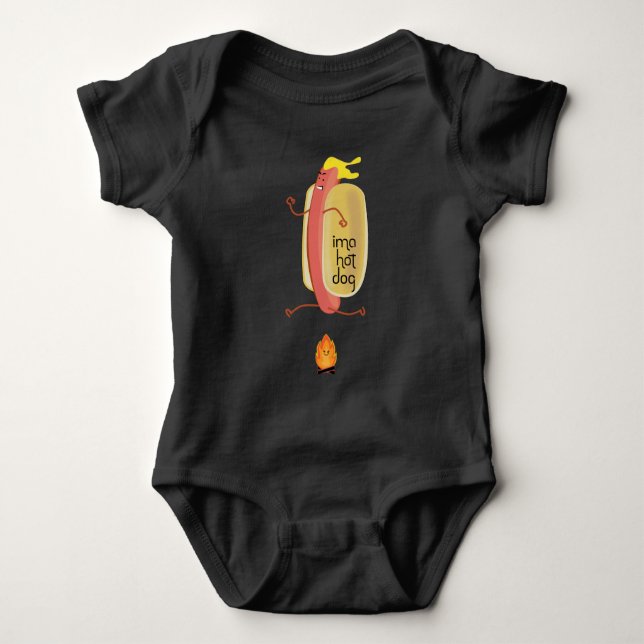 Hot Dog Dare Devil Baby Bodysuit (Front)