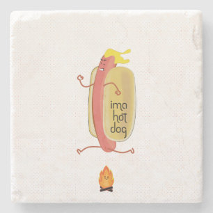Hot Dog Dare Devil Stone Coaster