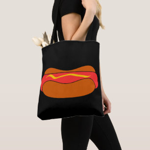 HOT DOG DESIGNER TOTE BAG PURSE
