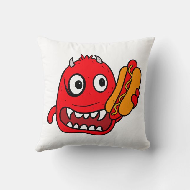 Hot Dog Devil  Cushion (Back)