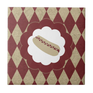 hot dog diamonds ceramic tile