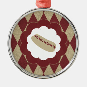 hot dog diamonds metal tree decoration