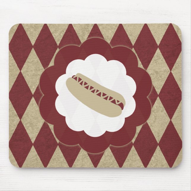 hot dog diamonds mouse pad (Front)