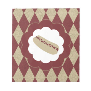 hot dog diamonds notepad
