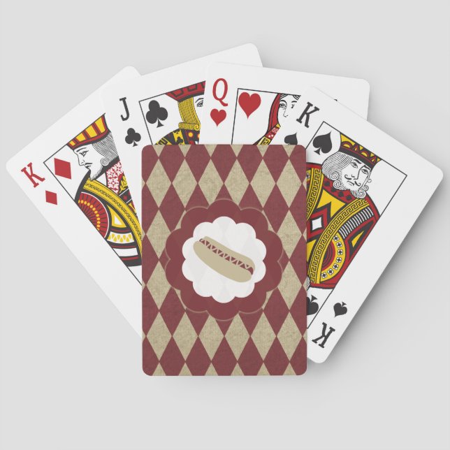 hot dog diamonds playing cards (Back)
