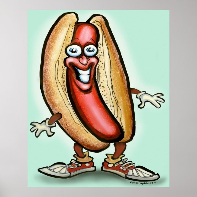 Hot Dog Dude Poster (Front)