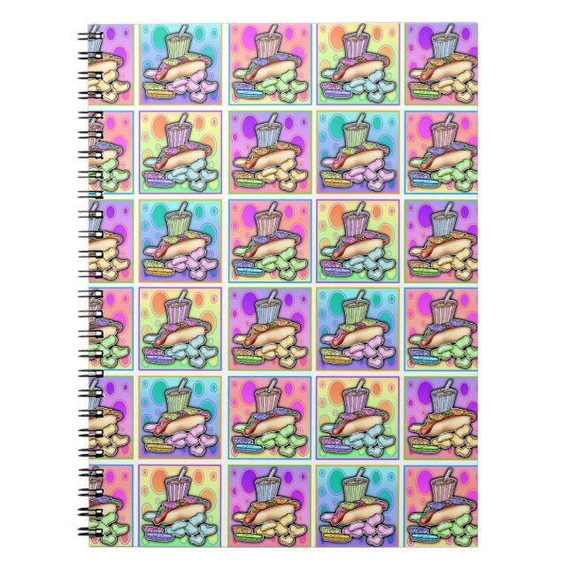 Hot Dog Fast Food Notebook (Front)