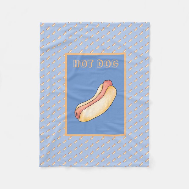 Hot dog fleece blanket (Front)