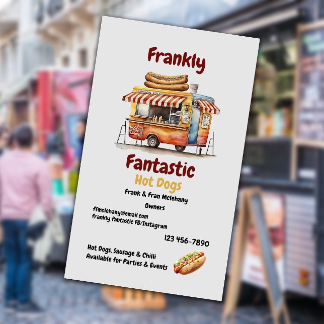 Hot Dog Food Truck Business Card (Creator Uploaded)