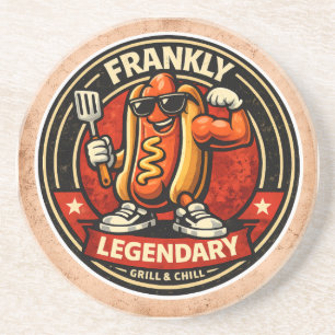 Hot Dog - Frankly Legendary - Foodie Fiends Coaster
