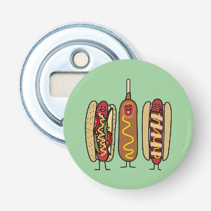 Hot Dog Friends Bottle Opener