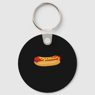 Hot dog funny hot dog lover performance key ring
