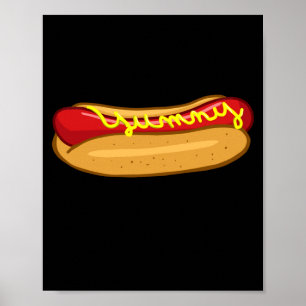 Hot dog funny hot dog lover performance poster