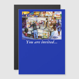 Hot Dog God, New York City Magnetic Invitation