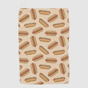Hot dog golf towel