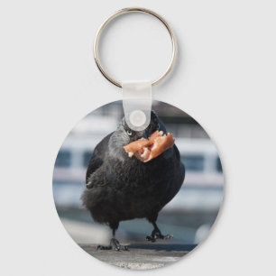 Hot dog hunter key ring