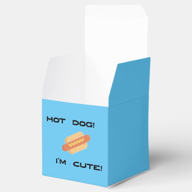 Hot Dog I'm Cute Favour Box (Opened)