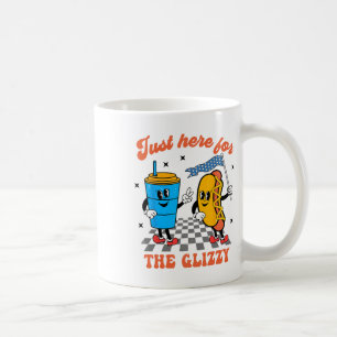 Hot Dog I'm Just Here For The Glizzy Happy 4th Of Coffee Mug