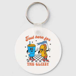 Hot Dog I'm Just Here For The Glizzy Happy 4th Of Key Ring