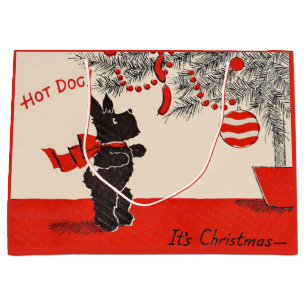 Hot Dog! It’s Christmas Large Gift Bag