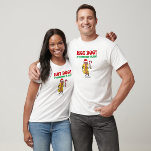 Hot Dog It's Christmas In July T-Shirt