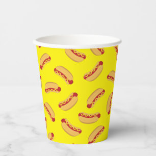 Hot Dog Kids Birthday Party Cook Out Cute  Paper C Cups