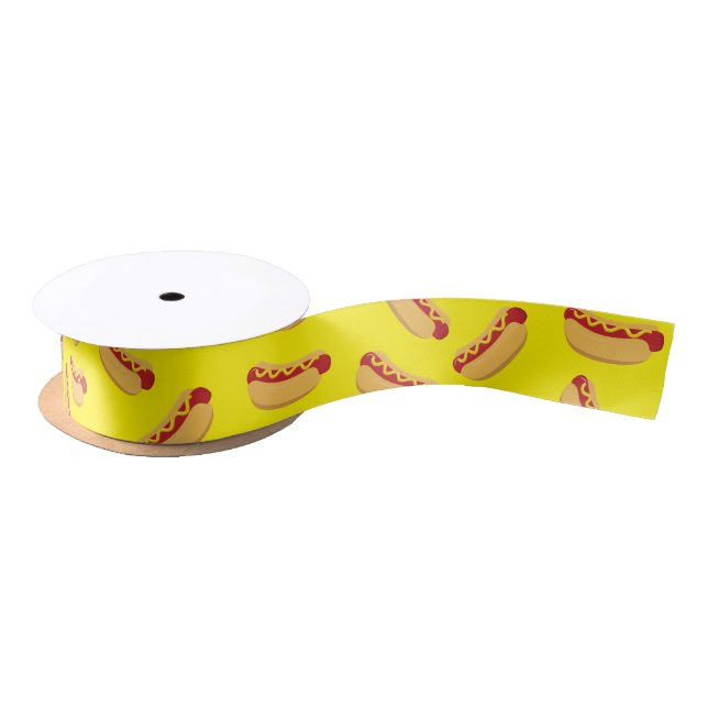 Hot Dog Kids Birthday Party Cook Out Cute Satin Ribbon (Spool)