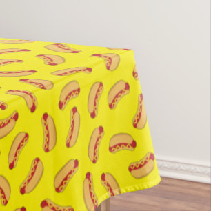 Hot Dog Kids Birthday Party Cook Out Cute Tablecloth