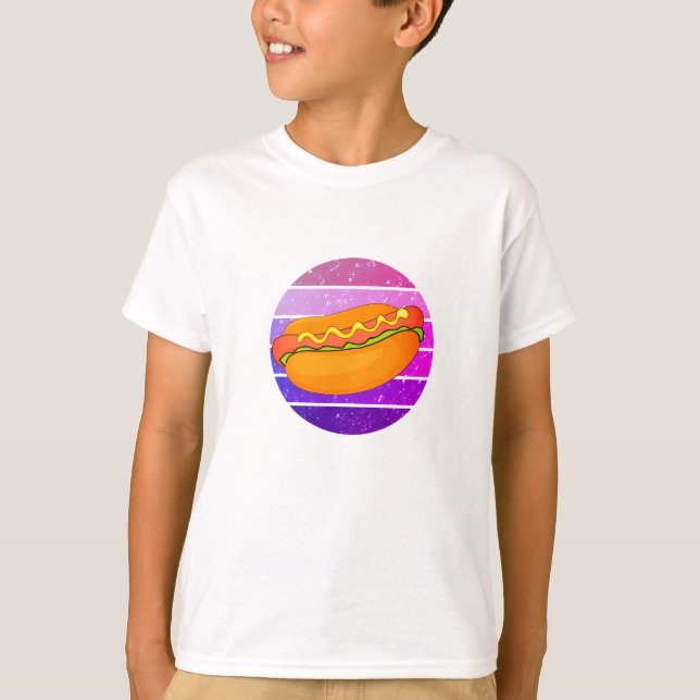 Hot Dog Lovers Shirt - Funny Boys T-Shirt Design (Front)