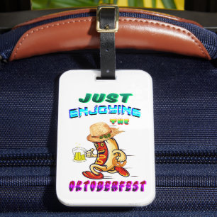 Hot dog luggage tag