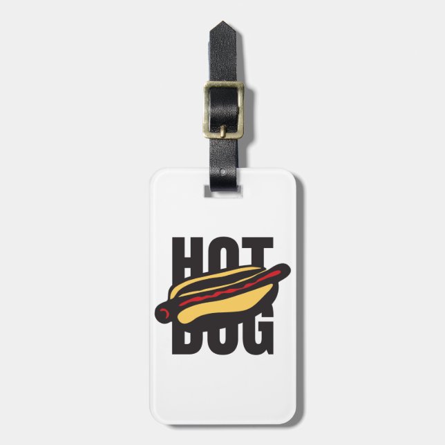 hot dog 🌭 luggage tag (Front Vertical)