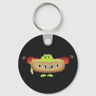 HOT DOG MAN KEY RING