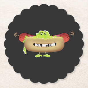 HOT DOG MAN PAPER COASTER