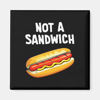 Hot dog not a sandwich performance  magnet