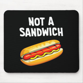 Hot dog not a sandwich performance  mouse pad