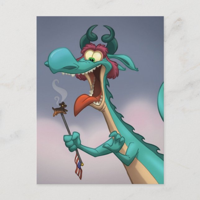 Hot Dog on a Stick Postcard (Front)
