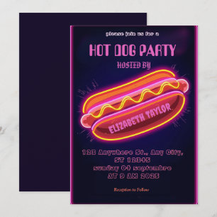 Hot Dog Party Invitation – Fun Food Celebration