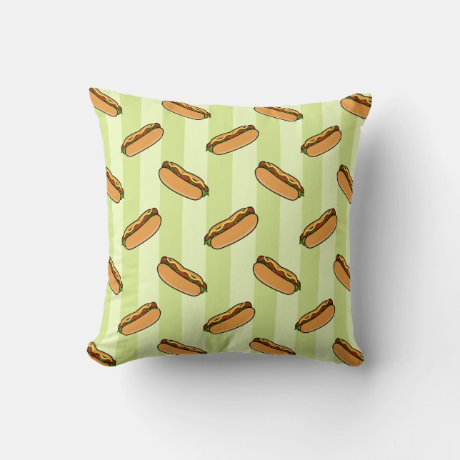 Hot Dog Pattern Cushion (Front)